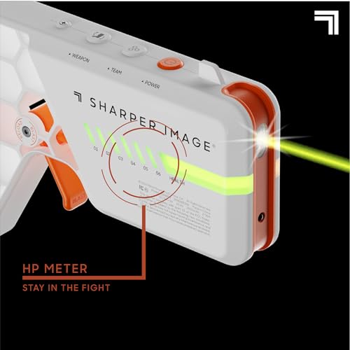 Image of Sharper Image Laser Tag Blaster Set - 4-Pack with Lights & Sounds, 110-ft Range, 7 Team Colors, Dual Firing Modes| Indoor & Outdoor Game for Kids Teens Adults| Electronic Toy Gift| No Vests Needed