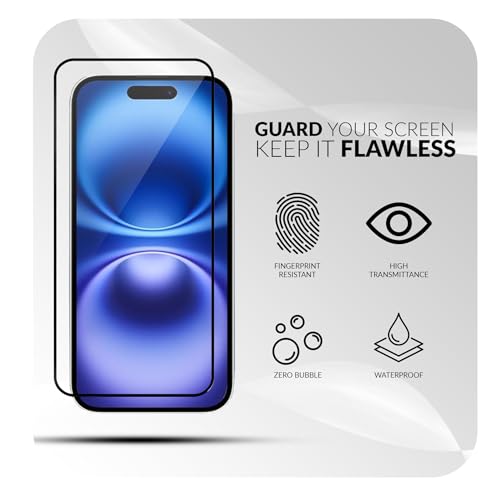 Image of ShieldTech Back Cover Case + Tempered Glass for Apple iPhone 16 Plus | Mag-Safe Compatible | Transparent Mobile Phone Back Cover Case for i Phone 16 Plus | i Phone 16Plus TPU Transparent Case Cover