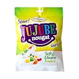 Golden Bonbon Italian Sour Jujube Nougat Candy, Soft and Chewy With Fruity Jelly Beans Original Recipe 4.2 Ounces (Sour - Pack of 1)