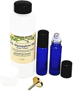 Make your own fragrances; 4.2oz DiPropylene Glycol, two 7ml Roll-ons, one small funnel (Perfume Oil Making Kit, Set)