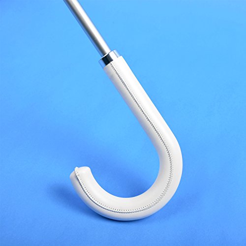 Kung Fu Smith Women Half Automatic Clear Flower Bubble Dome Shape Wind Stick Rain Umbrella, Blue - Image 5