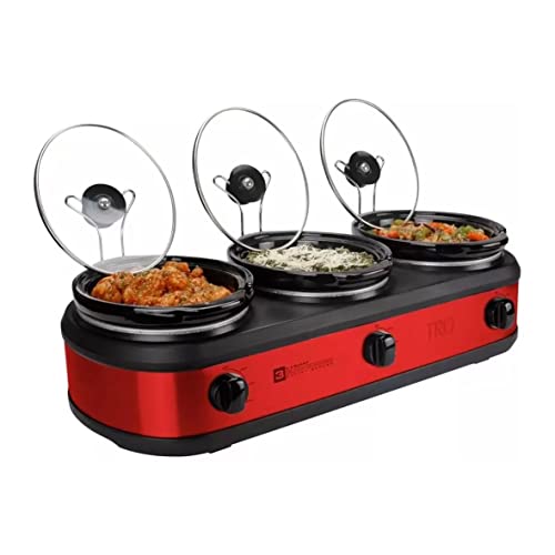 Forno Elétrico Triplo Buffet Slow Cooker 127v