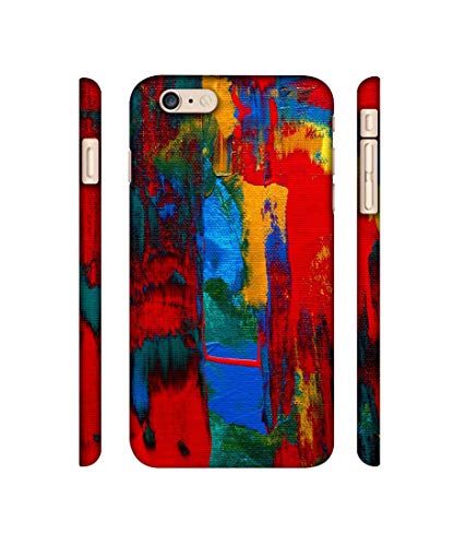 Image of Amazon Brand - Solimo Designer Multiolor Brush Texture on Wall 3D Printed Hard Back Case Mobile Cover for Apple iPhone 6 Plus / 6S Plus