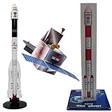 SquareDrop Combo Set of GSLV MK II - Geosynchronous Satellite Launch Vehicle & Mangalyaan & PSLV Rocket - Space Shuttle - Toy Rocket - Astronomy - Rocket Model - Do It Yourself Activity Kit
