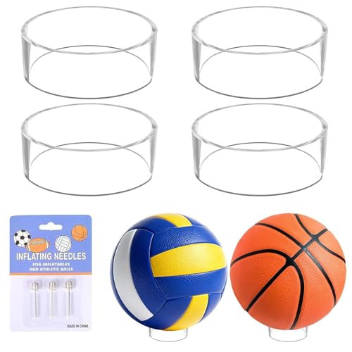 Soporte para balones deportivos 4 unidades