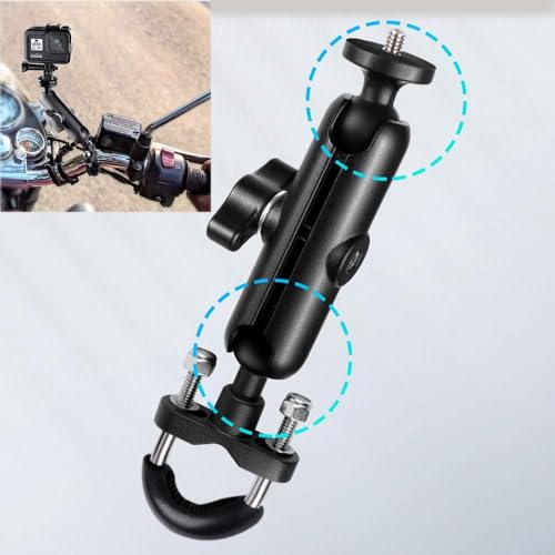 Image of Gopro Mount for Bike Action Camera Mount Compatible with gopro Bike Mount 360 rotational Angle for Bike Motorcycle and Bicycle Handlebar