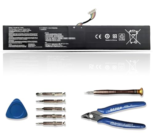 ASODI C41N2208 74Wh Laptop Battery Compatible with ASUS Rog Ally PC71L RC71L Gaming Handheld Series RC71L-NH001W RC71L-NH019W RC71L-NH002W 4780mAh 15.48V