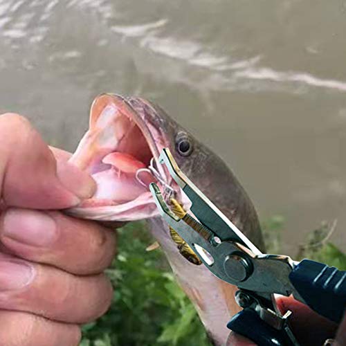 Laiborec Fishing Pliers, Multi-Function Hook Remover Split Ring Fishing Gears Accessories, Stainless Steel Line Cutter With Sheath And Lanyard Fly Fishing Tools Set #TOP5