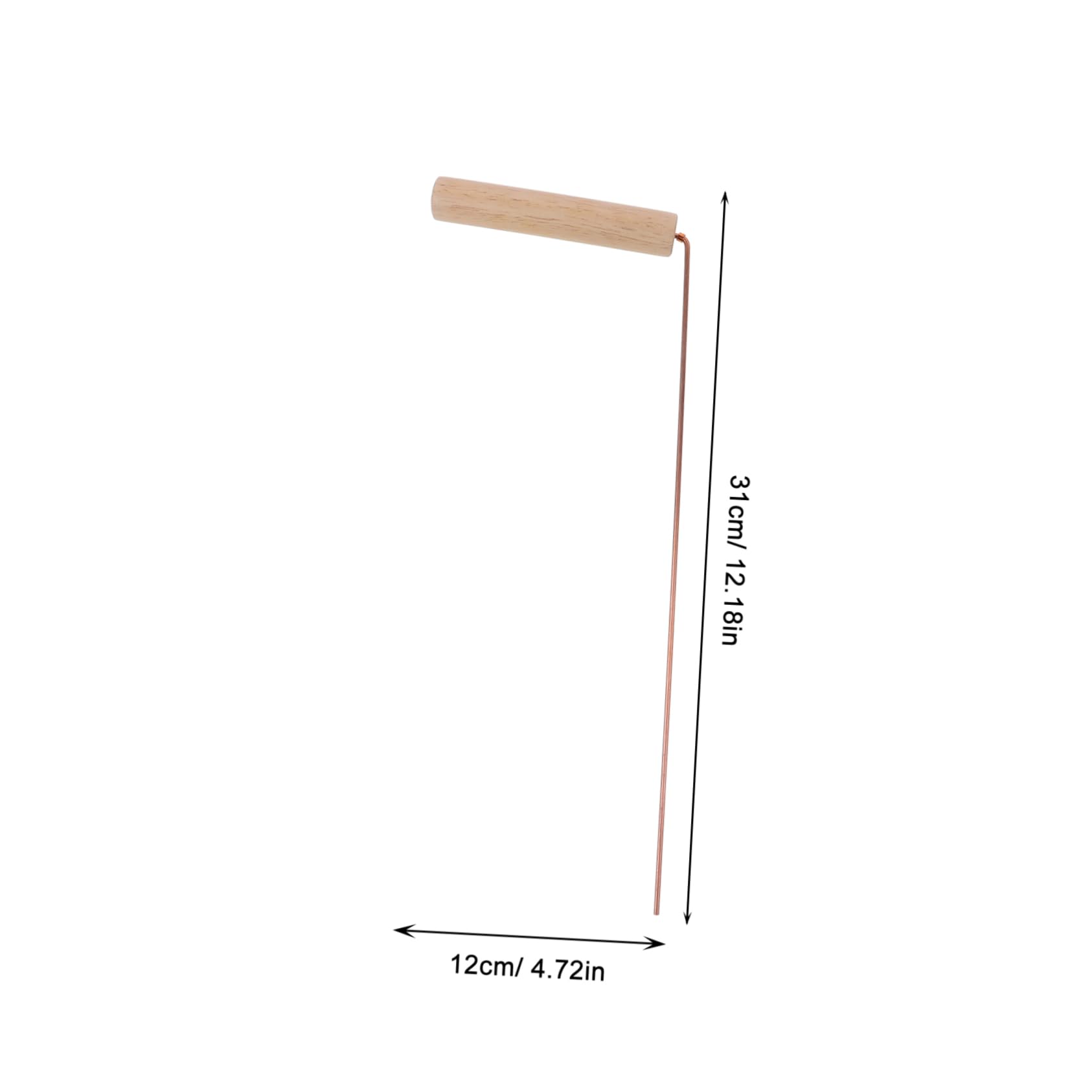 SOLUSTRE 2pcs Brass Prospecting Rods Ghost Divination Rod Kit Outdoor Divining Water Detection Portable Dowling and Witching