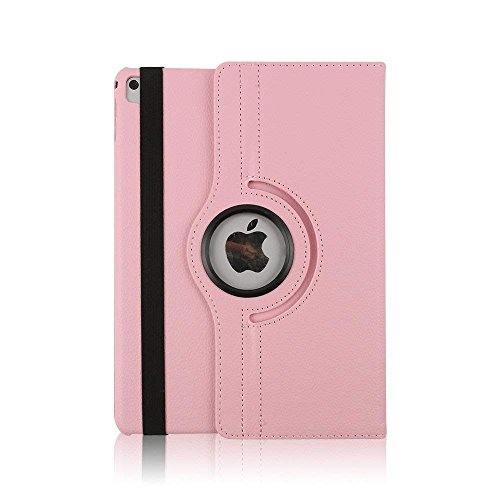 FuriGer Funda para iPad Pro de 9,7 pulgadas, ligera, rotación de 360 grados, función atril, funda protectora con apagado automático para Apple iPad Pro de 9,7 pulgadas, color rosa