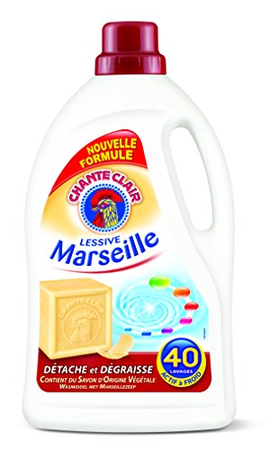 CHANTECLAIR Lessive Marseille 40 Lavages 2,52 L - Lot de 5