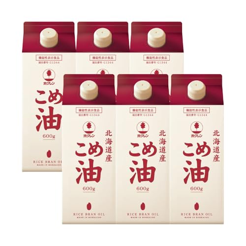 ホクレン 北海道産 こめ油 600g×6本 計3.6L 米糠米 お米 料理用 油 植物油 米油 オイル