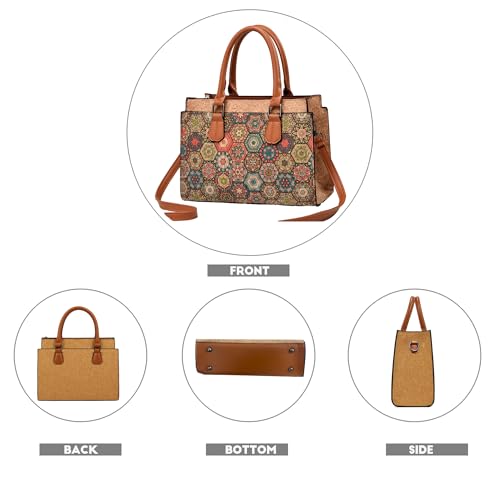Image of Natural cork Large capacity shoulder bag handbag crossbody