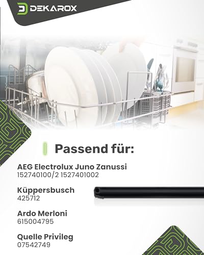 DEKAROX Dichtung Schürzendichtung unten für AEG Electrolux Zanussi Juno Zanker 152740100/2 1527401002 für Geschirrspüler Spülmaschine wie AEG Favorit