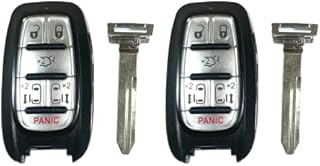 USAKeys 6 Button Proximity Smart Key Fob Replacement for 2017/2018/2019/2020/2021/2022 Pacifica 2020/2021/2022 Voyager with FCC ID: M3N-97395900 Part Number: 68241532 / AC (Pair)