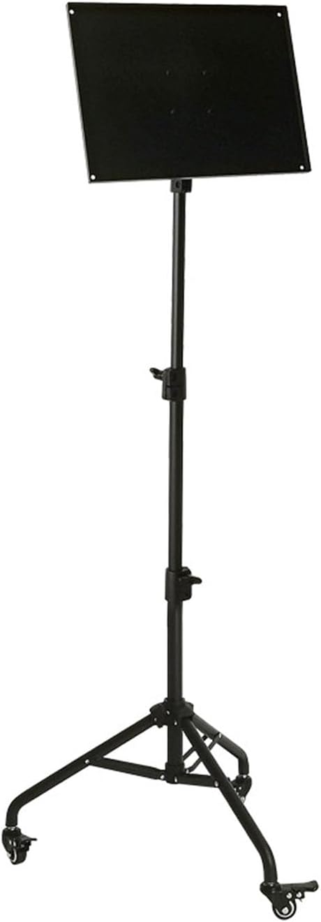 Vttui 譜面台 折りたたみ式 楽譜スタンド 高さ74~142cm 調節可能 楽譜立て、車輪付き