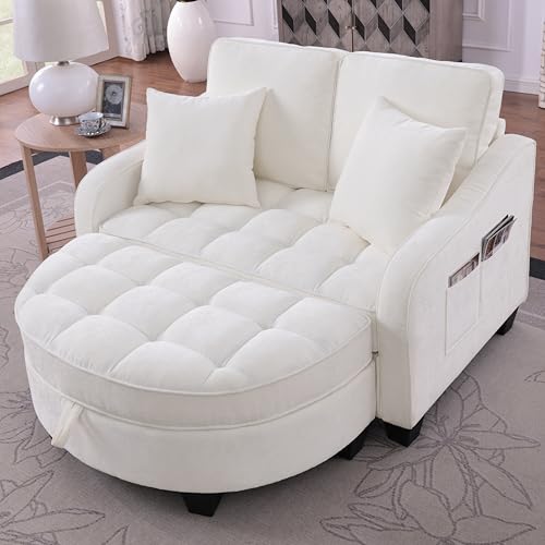 A ALFRESCOOL Sofa mit Schlaffunktion, 2-in-1 Schlafsofa,...