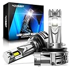 NOVSIGHT H11 LED Headlight Bulb - 27000LM 1:1 Size H11 Headlight Bulb, 600% 6500K Cool White Super Bright H8 H9 Bulb Conversion Kit, Plug and Play,IP68 Waterproof,Pack of 2