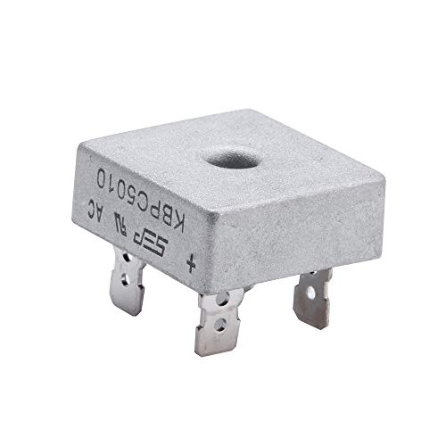 Kbpc5010 1000V 50A Bridge Rectifier Diode Metal Case 4 Pin Single Phase Diode Bridge Rectifier 5Pcs #TOP1