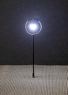 Faller HO Scale LED Suspended Ball Lamp Park Light on Mast -- Adjustable Height up to 2-15/16