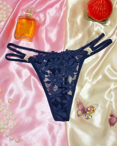 Image of Banamic Sexy Thongs for Women G-String Thongs with Double Straps Panties