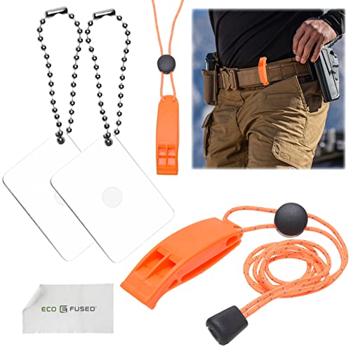 Eco-Fused D1354-SUR-WMK 2X Survival Whistle And 2X Signal Mirror thumb #4