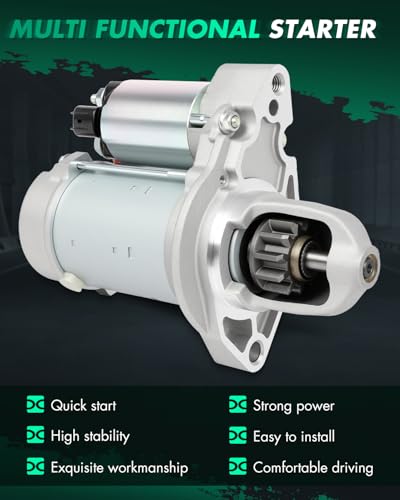 Image of SCITOO Starter Motor fit for Jaguar for F-Type 3.0L 2014-2016,for Jaguar for F-Type 5.0L 2014-2016,for Jaguar for XF 3.0L 2013-2015 Replacement Starter 10978