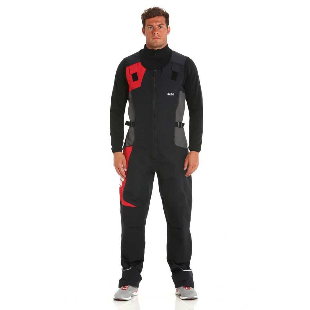 SLAM Pro Racing Long John Jackets, BLACK/RED/GREY, XL