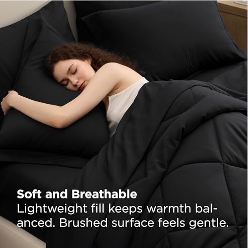 Bedsure 7-Piece Queen Comforter Set - All-Season Luxury Bedding - Image 3