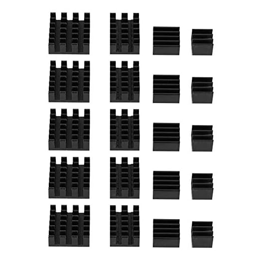 Dissipatore di calore in alluminio nero con adesivo per 2/3/4 3B + 4B