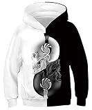 【Weiches Hoodie Material】: Dieser 3D lustige hoodies für kinder es unterscheidet sich von dem Stoff, der in traditionellen kapuzenpullover verwendet wird.60%Polyester und 30% Elasthan machen es sehr weich, atmungsaktiv und bequem.
