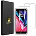 UNBREAKcable [2 Piezas Protector Pantalla para iPhone 8/7/ 6s/ 6, 9H Dureza Cristal Templado para iPhone 8/7/ 6s/ 6 (4.7") - [Sin Burbujas, Antiarañazos, Antihuellas, Alta Definicion]