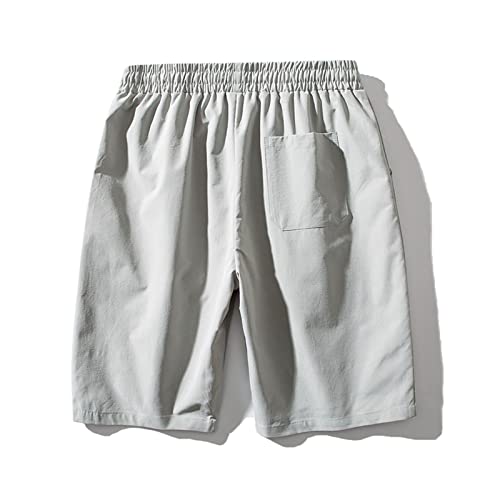Cargo Shorts For Men Sportswear For Men Color Pants Summer Loose Straight Casual Sports Solid Athletic Grey #TOP6