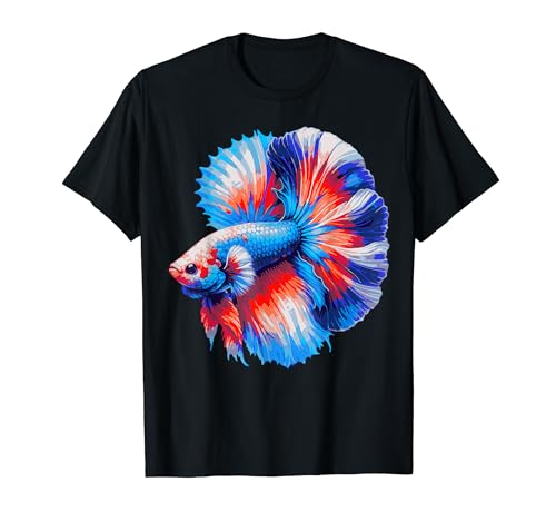 Color Splash Betta Fish Siamés Fighting Fish Aquarium Lover Camiseta