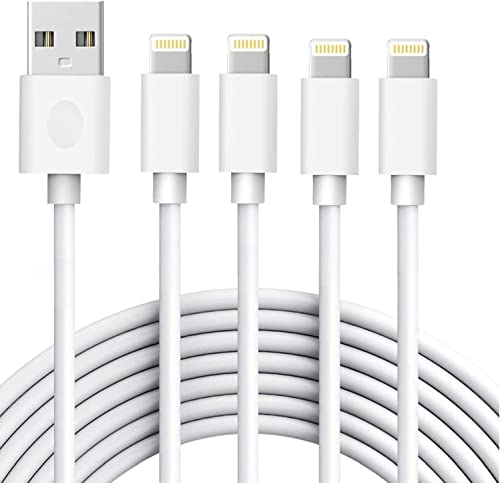 Iphone Charger 6Ft 4 Pack Apple Mfi Certified Lightning Cable Fast Charging Phone Charger Compatible For Iphone 14 13 12 11 Pro Max Xr Xs X 8 7 6 Plus Se #TOP11