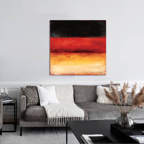Tableau abstrait minimaliste 40x40cm pour dynamiser un mur blanc vide - 2