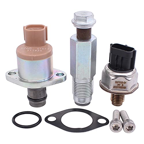 HouYeen 3PCS Fuel Pump Pressure Control Valve Kit with Gasket and O Ring for Transit mk7 Boxer Relay 2.2 HDi Ducato 2.2 D Transit Tourneo 2.2 TDCi Defender L316 2.4 Td4