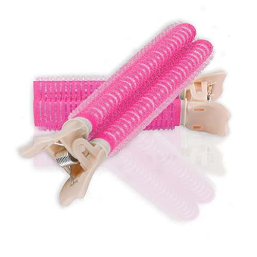 2Pcs Hair Rollers Volumizing Curlers Root Clips, Fluffy Lazy Instant Bang Heatless Curler For Fine Thin Long Short Hair Self Grip Curl Rods, Volume No Heat Small Curly Styling Tool For Women Girls #TOP10