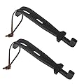 AJinTeby Grate Lifter Cast Iron Barbecue Universal Grid Lifter With Cow Leather Lanyard Use for Grills Grates -2pcs Easy to Use