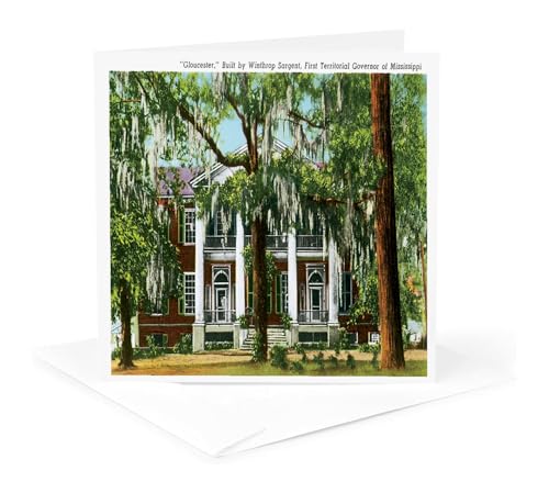 BLN���B���e�[�W�č��s�s�Ƃ͂���States ? Gloucester built by Winthrop Sargent�~�V�V�b�s�̒m�� ? Greeting cards-1 Greeting Card with Envelope ( GC _ 170