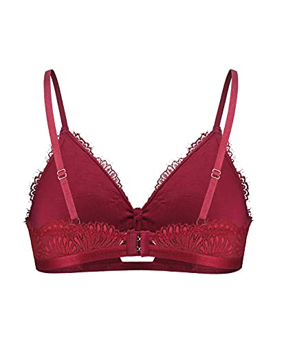 SHEKINI Damen Strappy Bralette Sexy Blumen BH ohne Bügel Comfort Bra Racerback mit Abnehmbare Gepolstert Cup BH Triangel – Bild 3