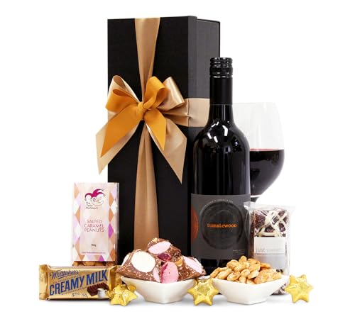 Wine & Chocolate Hamper - Wine Party Gift Box Hamper for Birthdays, Graduations, Christmas, Easter, Holidays, Anniversaries, Weddings & Receptions