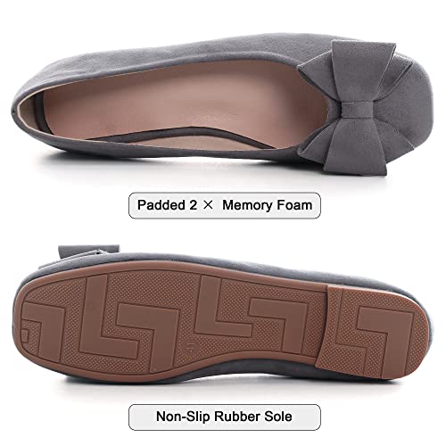 Image of Dear Time Women's Flats Shoes Bowknot Dressy Ballets Loafers Wedding Business Casual Walking Shoes