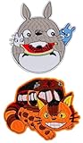ClickEmb 2 Japanese Cat Cartoon Iron on Patch Applique Cat Iron on Patch Neko Animal Patch Anime Patch