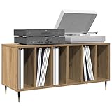 vidaXL Armario de grabación de Roble Artesanal 100 x 38 x 48 cm, Mueble de Madera de ingeniería, solución de Almacenamiento rústica para la Sala de Estar, Unidad de exhibición de Medios, estantería,