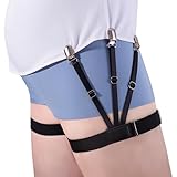 YongBlink Shirt Stays for Men - Premium 1-Pair Set with Non-Slip Clips, Adjustable Third Generation Elastic Design for Shirt Stays in Police, Military & Formal Wear