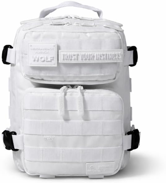 WOLFpak 9L Mini Tactical Backpack for Men & Women | Compact, Small Everyday Carry Bag for Gym, School, Travel | Durable, Water-Resistant Daypack with Molle System and Patch Panel (Snow Leopard)