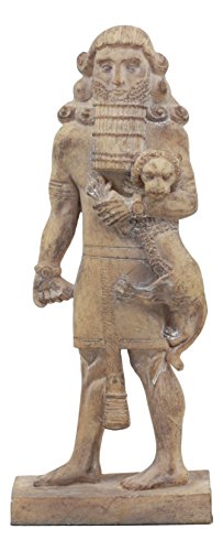 Ebros Louvre Museum Ancient Assyrian Warrior Gilgamesh Statue 8.75  Tall Akkadian Poem Demigod Hero Ancient Mesopotamian Mythology Decorative Collectible