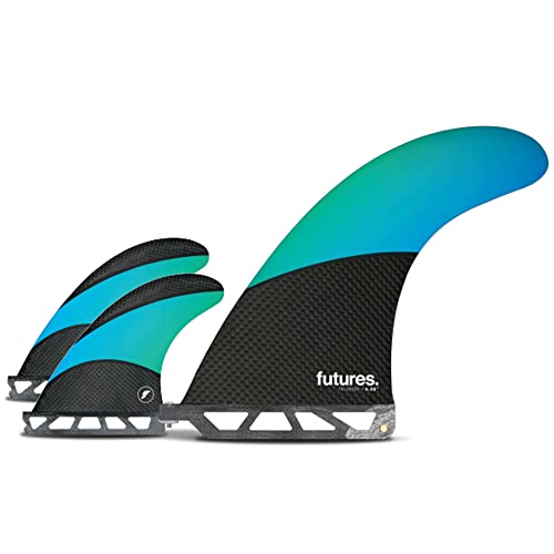 Futures Fins Tech Flex Longboard Fin Set 2+1 Blue/Green