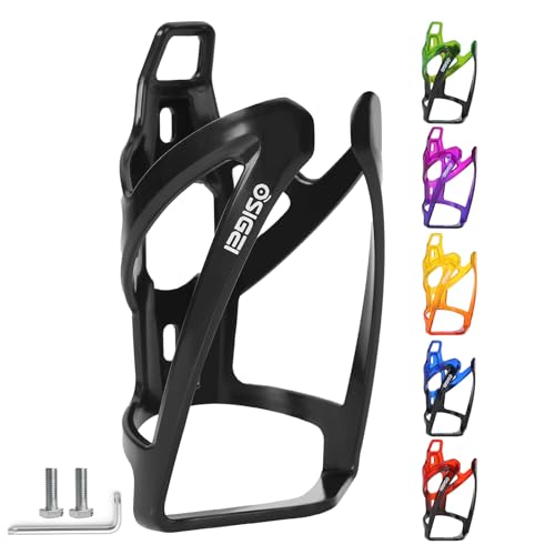 OSIGEI Bottle Holder Bicycle Updated Version Drink Holder 35 g Lightweight Water Bottle Holder Colour Gradient Drink Holder Bicycle for MTB and Road Bikes (Black)